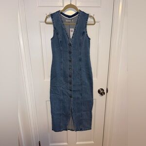 Abercrombie & Fitch Denim Blue Maxi Dress
